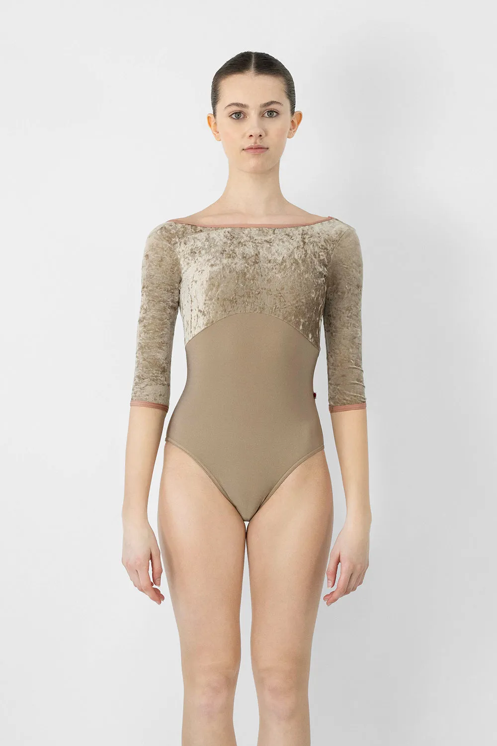 Adult Sofiane High Cut Toffee/Rosewood Leotard