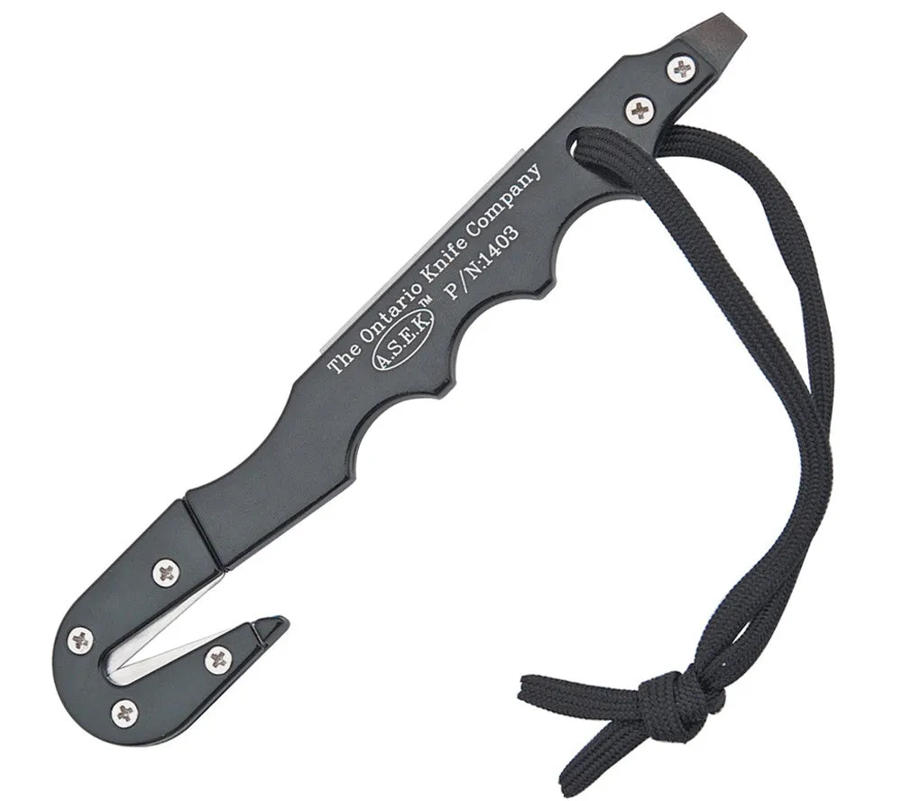 ASEK Strap Cutter/Multi-Tool - Ontario Knife Company NSN: 1095-01-518-6877