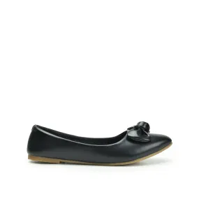 Classic Black Bow Ballet Flats | 434N-C