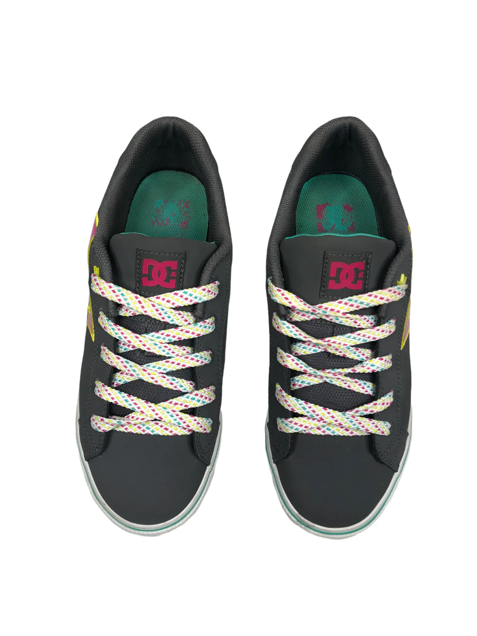 DC Aubrey Pink Grey Skateboard Shoes Women's (Size: 10) 320046