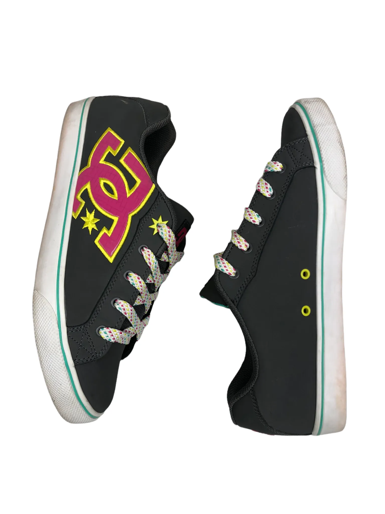 DC Aubrey Pink Grey Skateboard Shoes Women's (Size: 10) 320046
