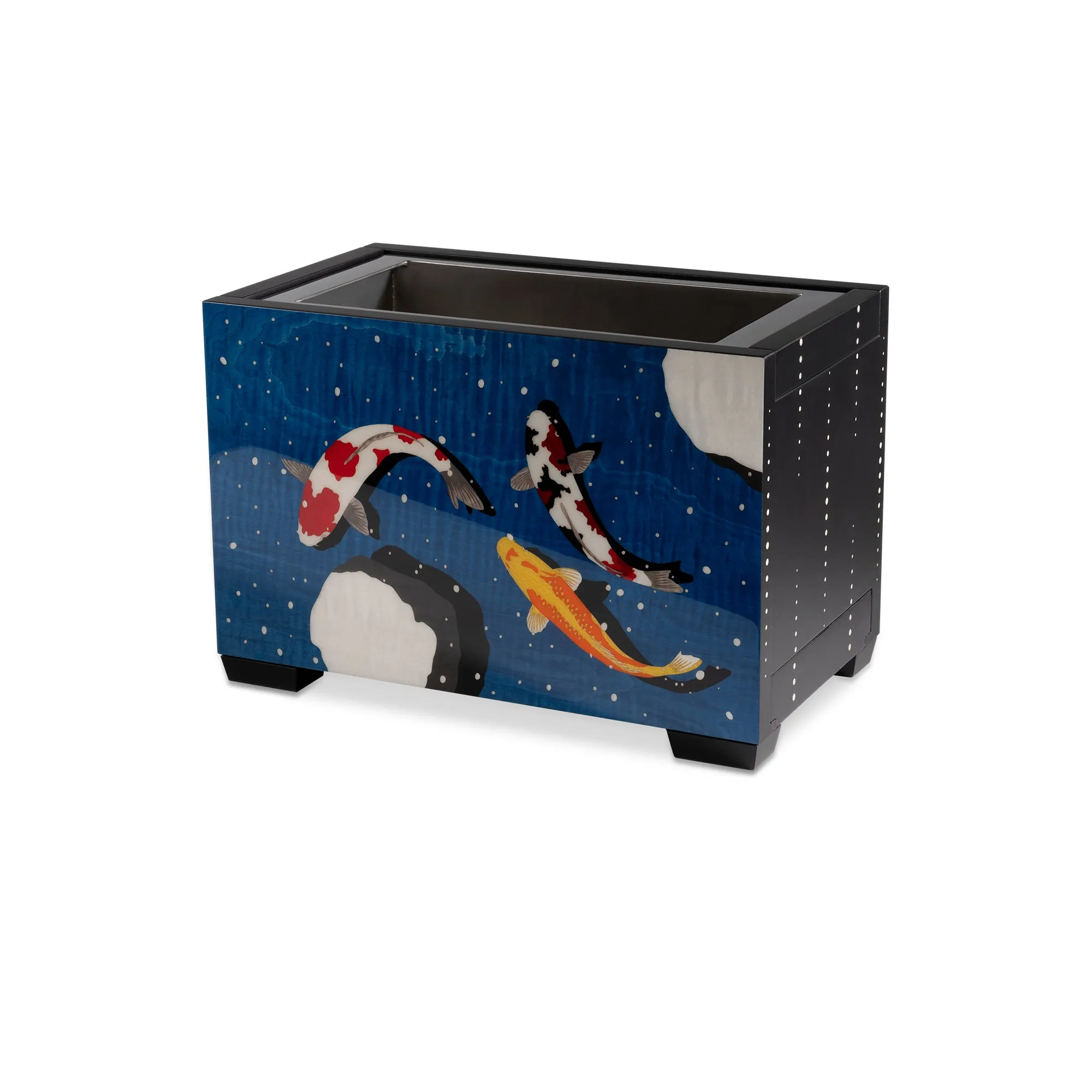 Koi Pond in the Snow & Rain Champagne Cooler