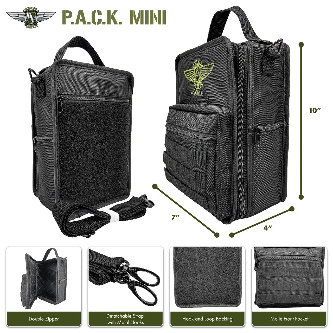 (Mini) P.A.C.K. Mini 3.0 Molle Standard Load Out (Black)