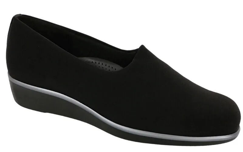 SAS Bliss Slip On Wedge - Black
