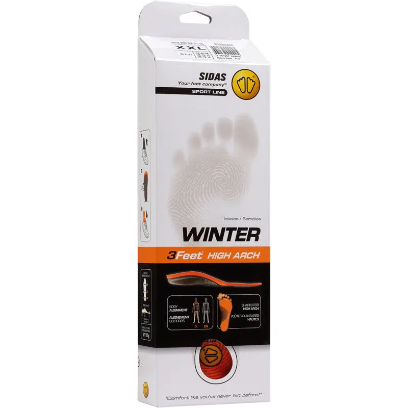 Sidas 3Feet Winter Insoles (3 Arch Heights)