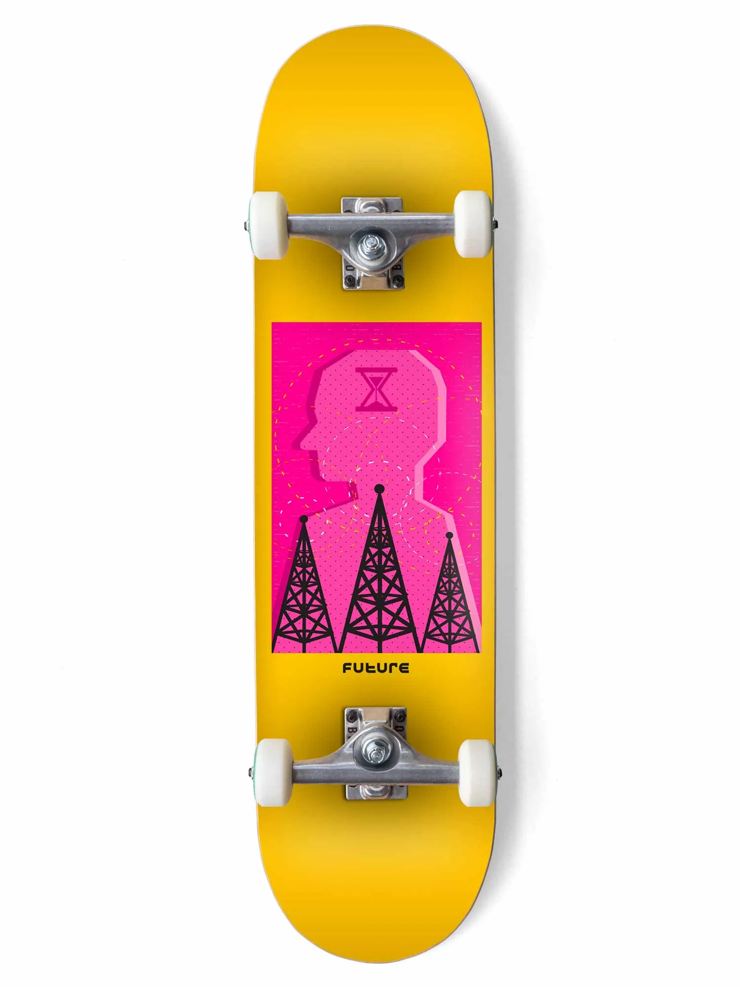 Skate Montado Future Marfim Transmission 8.1''