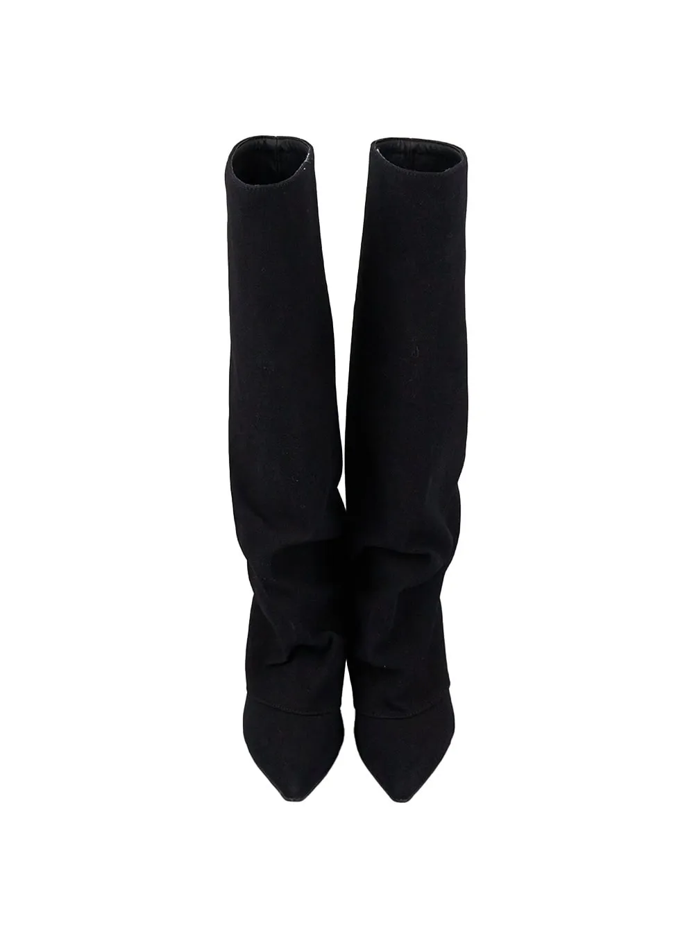 Solid Faux Leather Knee-High Boots CO414