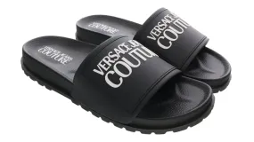 Versace Jeans Couture Black Logo Pool Slide-